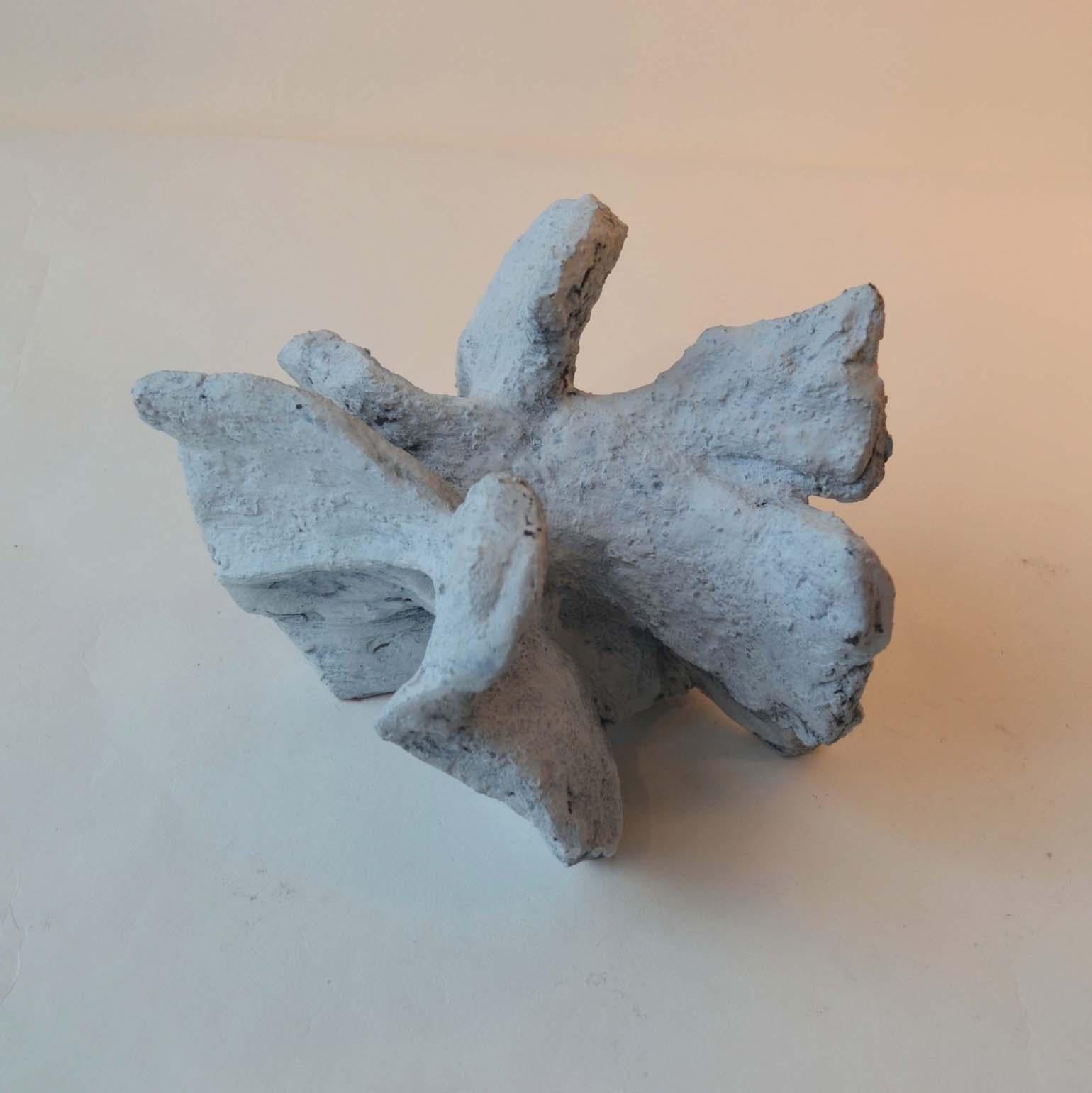 Abstract Sculpture Group in Chalk White Ceramic by Bryan Blow For Sale 1