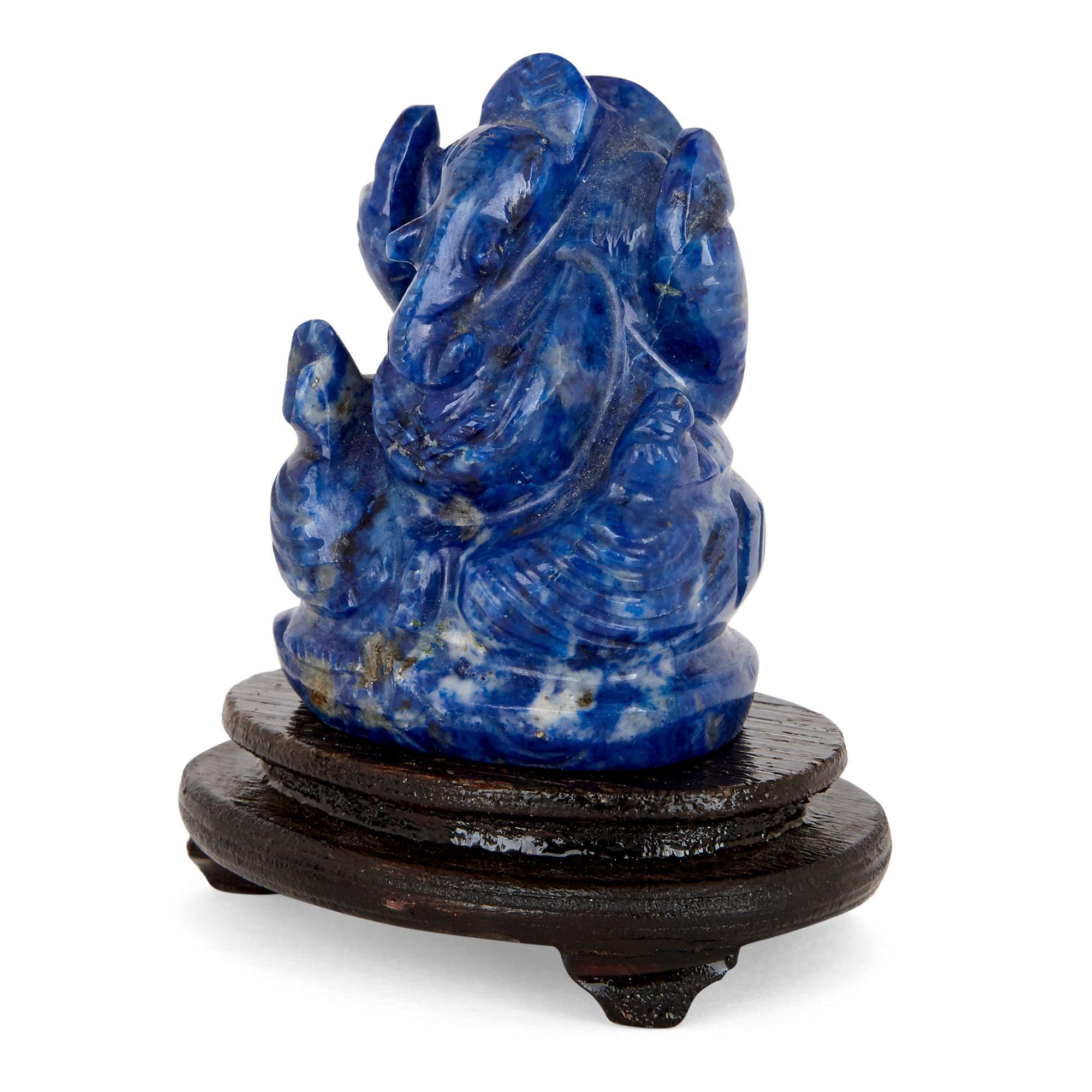 Lapis Lazuli Group of Chinese Carved Lapis Figurines