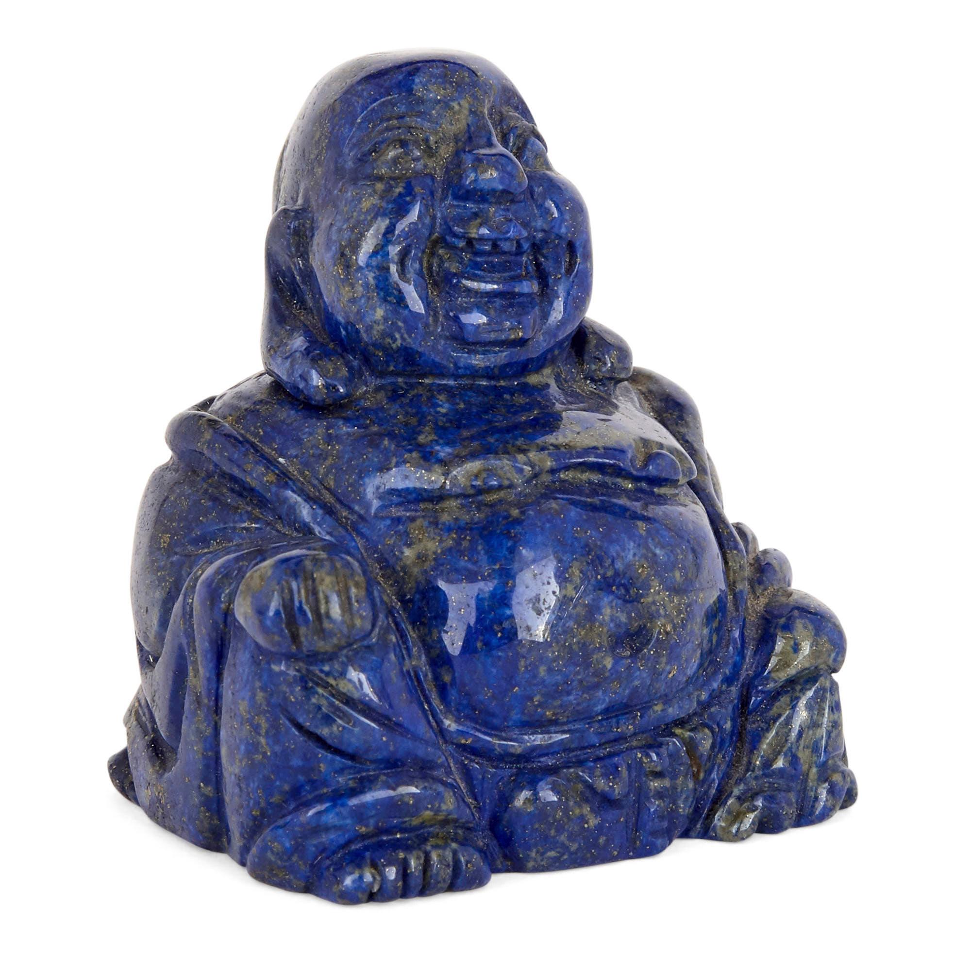 Group of Chinese Carved Lapis Figurines 2