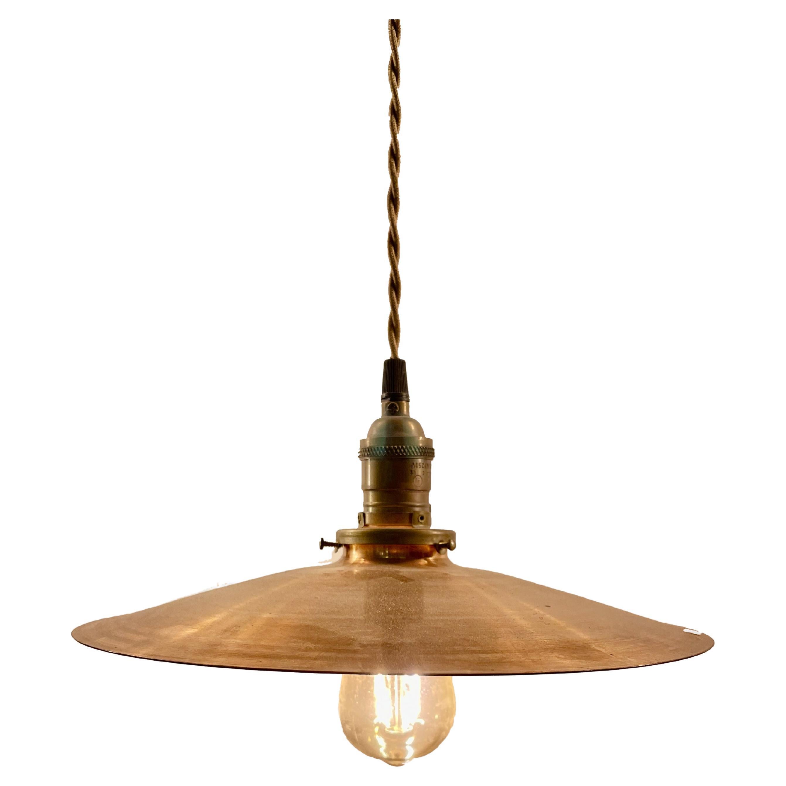 Group of copper hanging lamps, four different sizes, Germany 1920s. For Sale