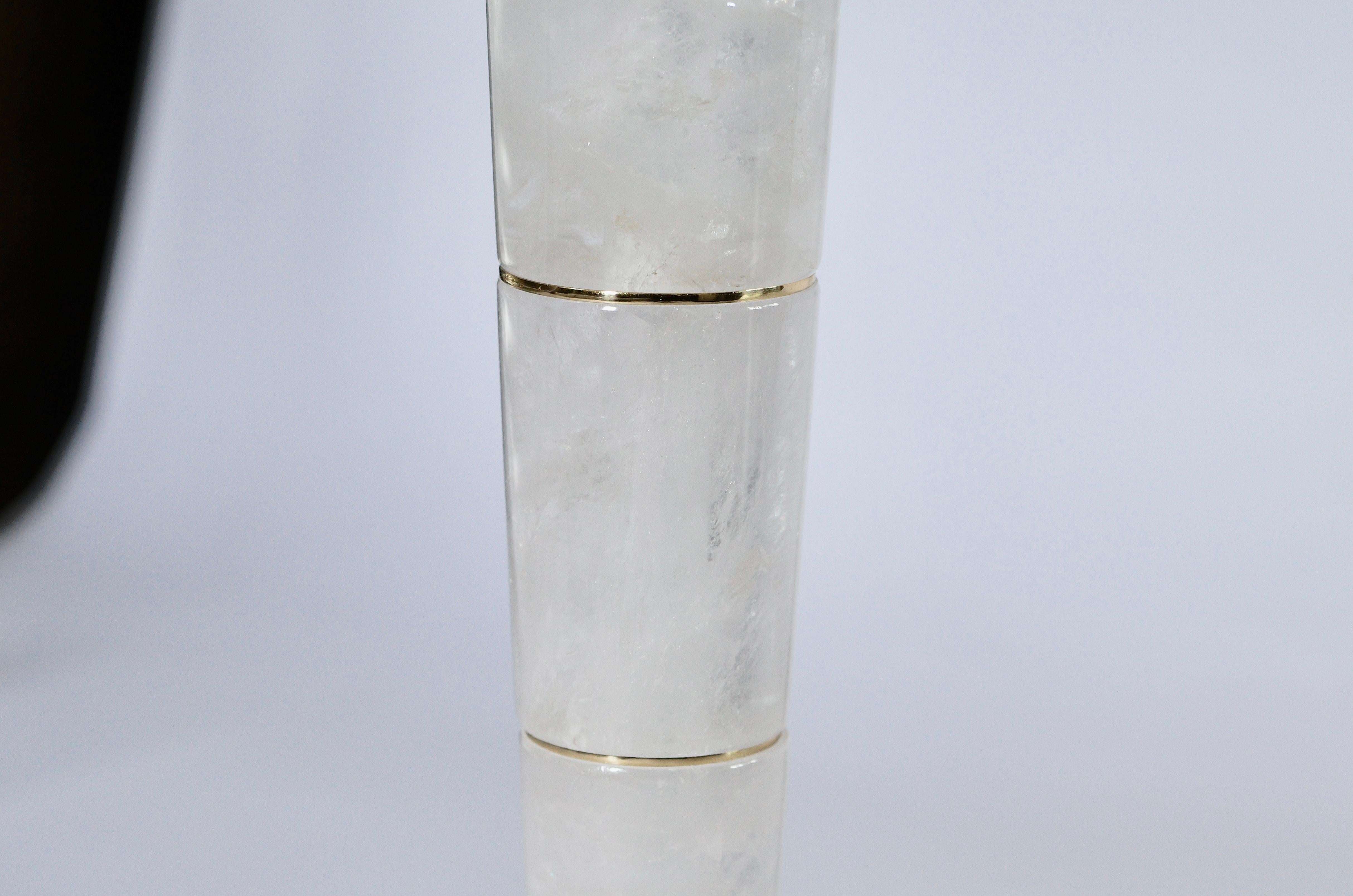 Cristal de roche Groupe de huit lampes en cristal de roche DSC22 de Phoenix en vente