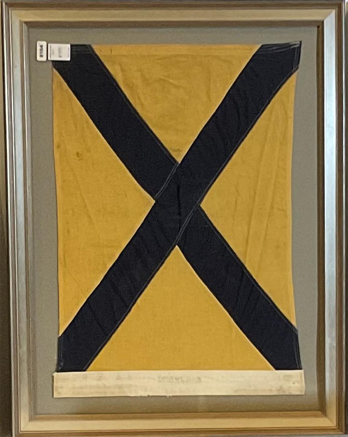 Cotton Group of Eight Nautical flags For Sale
