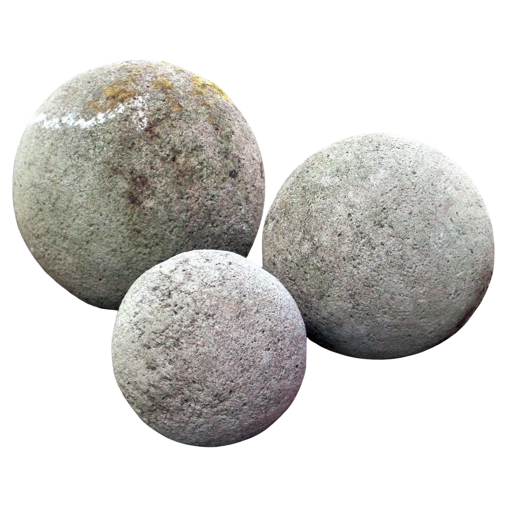 faux garden spheres
