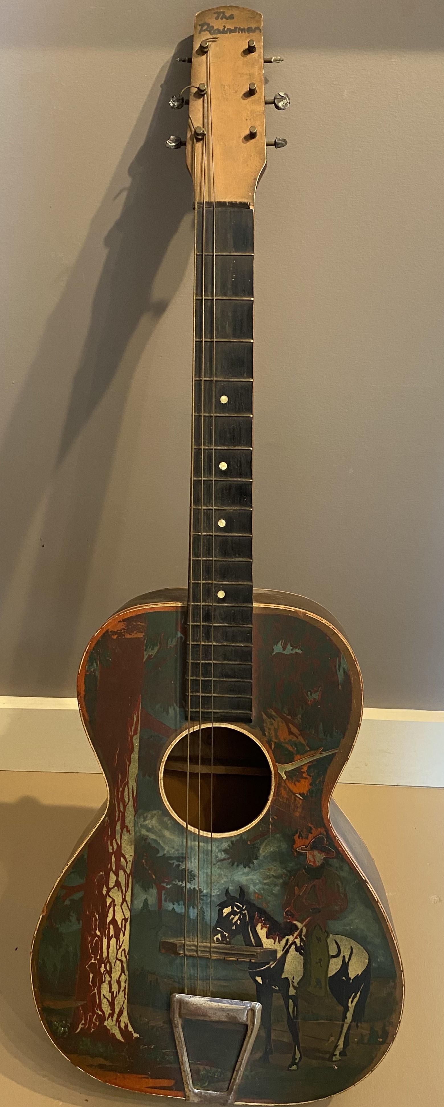 Group of Five Cowboy Acoustic Guitars Including Gene Autry Melody Ranch c 1940's For Sale 9