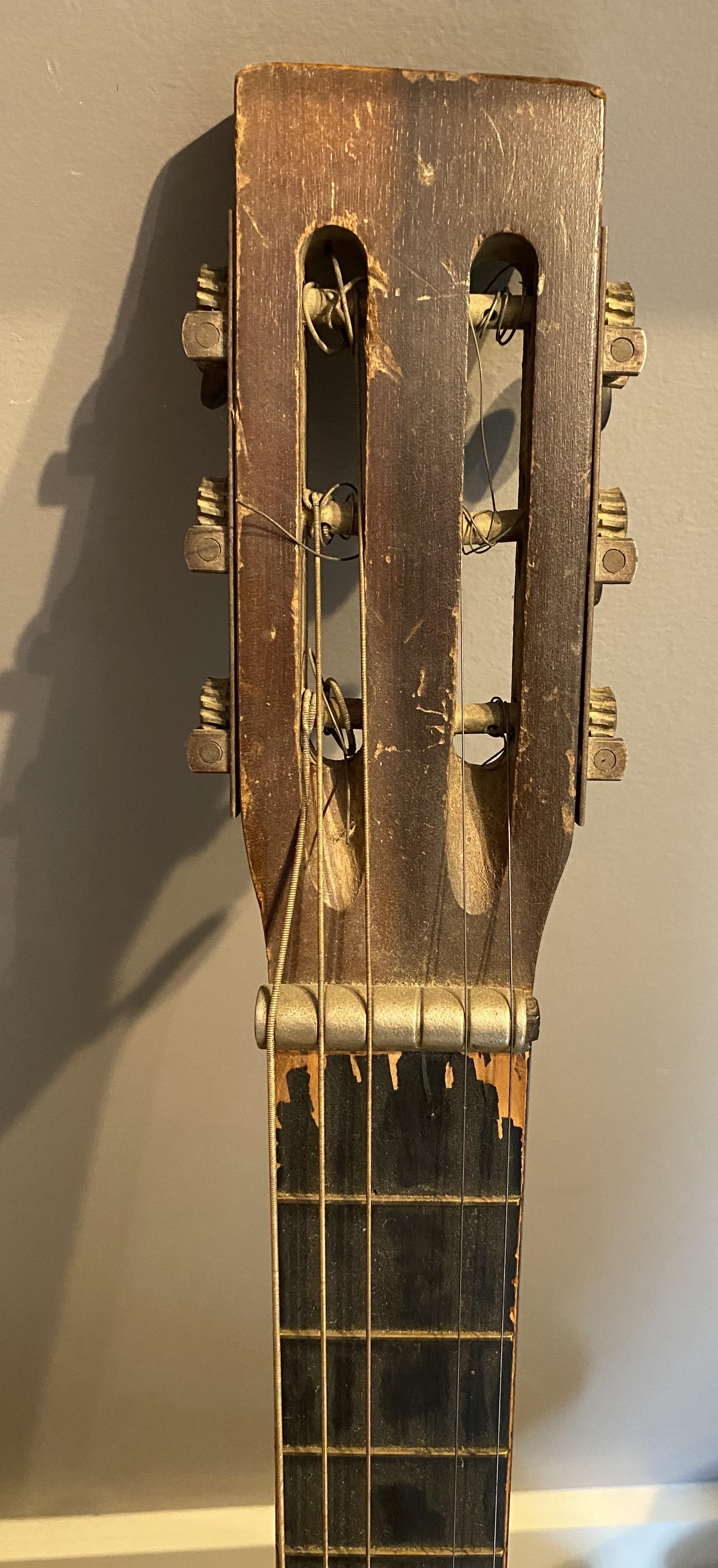 Metal Group of Five Cowboy Acoustic Guitars Including Gene Autry Melody Ranch c 1940's For Sale