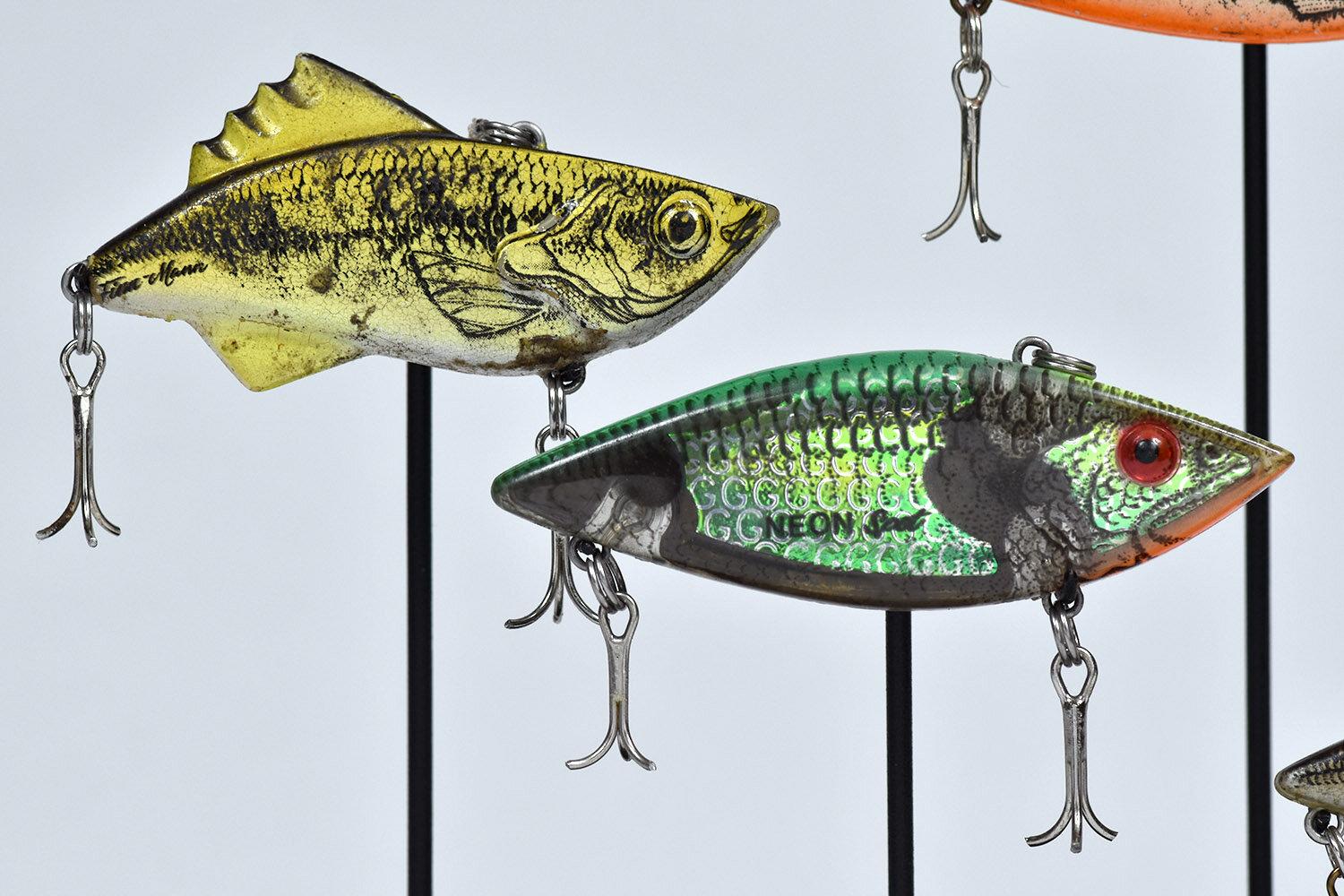 American Group of Five Freshwater Fishing Lures Collected from Lake Tahoe, California