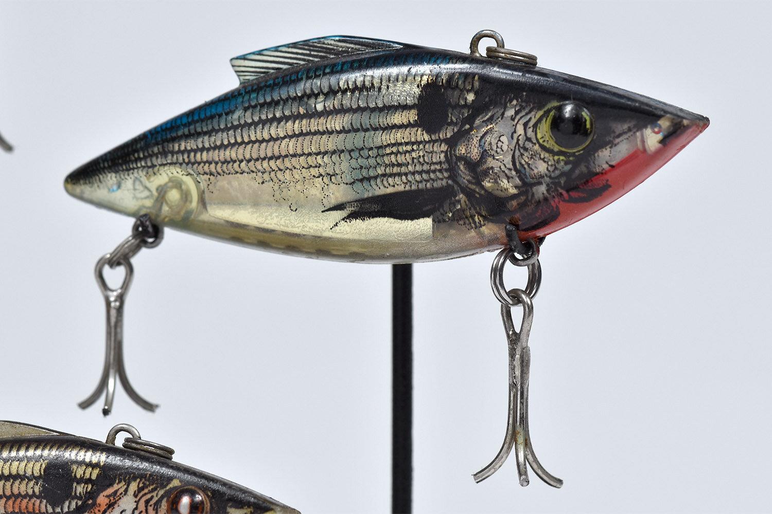 Machine-Made Group of Five Freshwater Fishing Lures Collected from Lake Tahoe, California