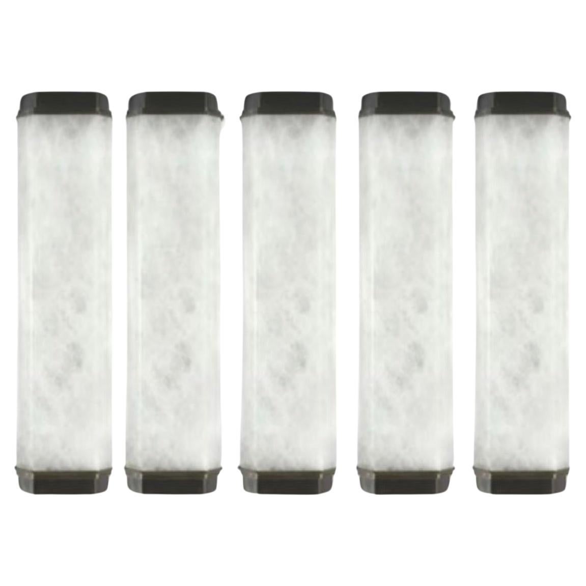 Group Of Five NHP19 Rock Crystal Sconces By Phoenix For Sale