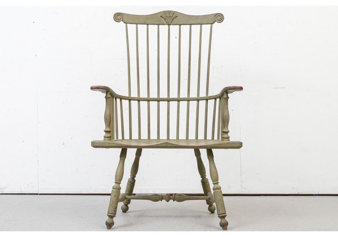 Group of Five Remarkable Philadelphia Style Comb Back Windsor Chairs 2