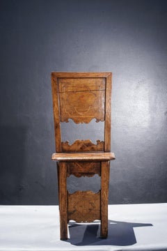 Group of Four 18th Century Inlaid Walnut Side Chairs