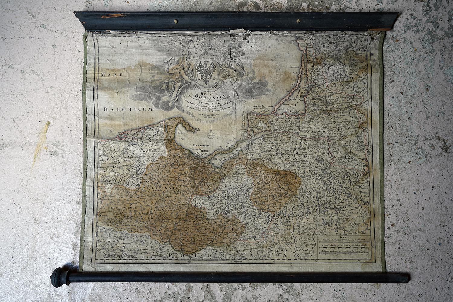Group of Four 18thC German Maps by Johann Baptist Homann Dated from 1720-1757 For Sale 4