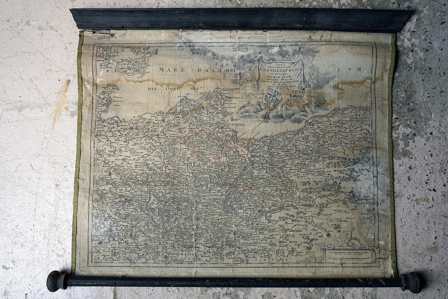 Group of Four 18thC German Maps by Johann Baptist Homann Dated from 1720-1757 For Sale 7