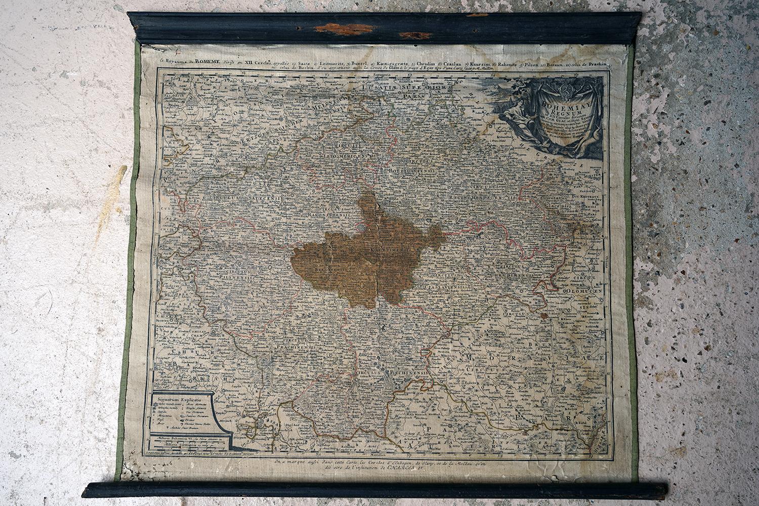 Group of Four 18thC German Maps by Johann Baptist Homann Dated from 1720-1757 For Sale 10