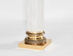 Group of Four Column-Form Rock Crystal Lamps by Phoenix