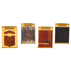 Group of Four Dupont Table Lighters, Paris, Modern