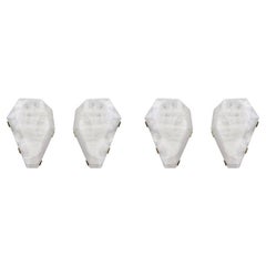 Group of Four GEM 15 Rock Crystal Sconces by Phoenix