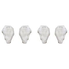 Group of Four GEM 15 Rock Crystal Sconces by Phoenix