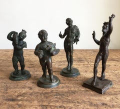 Group of Four Grand Tour Bronzes from Pompeii