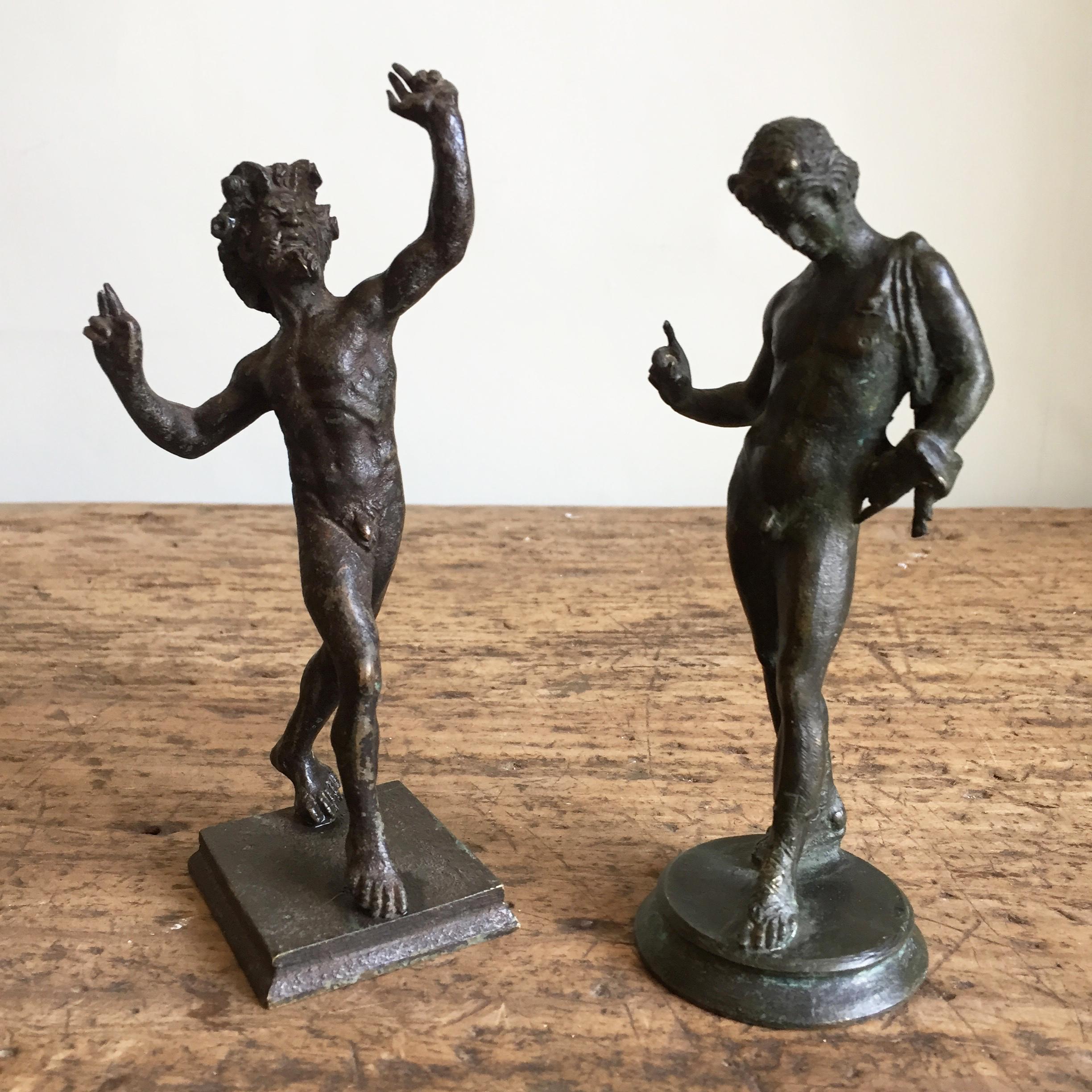 Italian Group of Four Grand Tour Bronzes from Pompeii For Sale