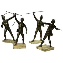 Group of Four Greek & Trojan Warriors