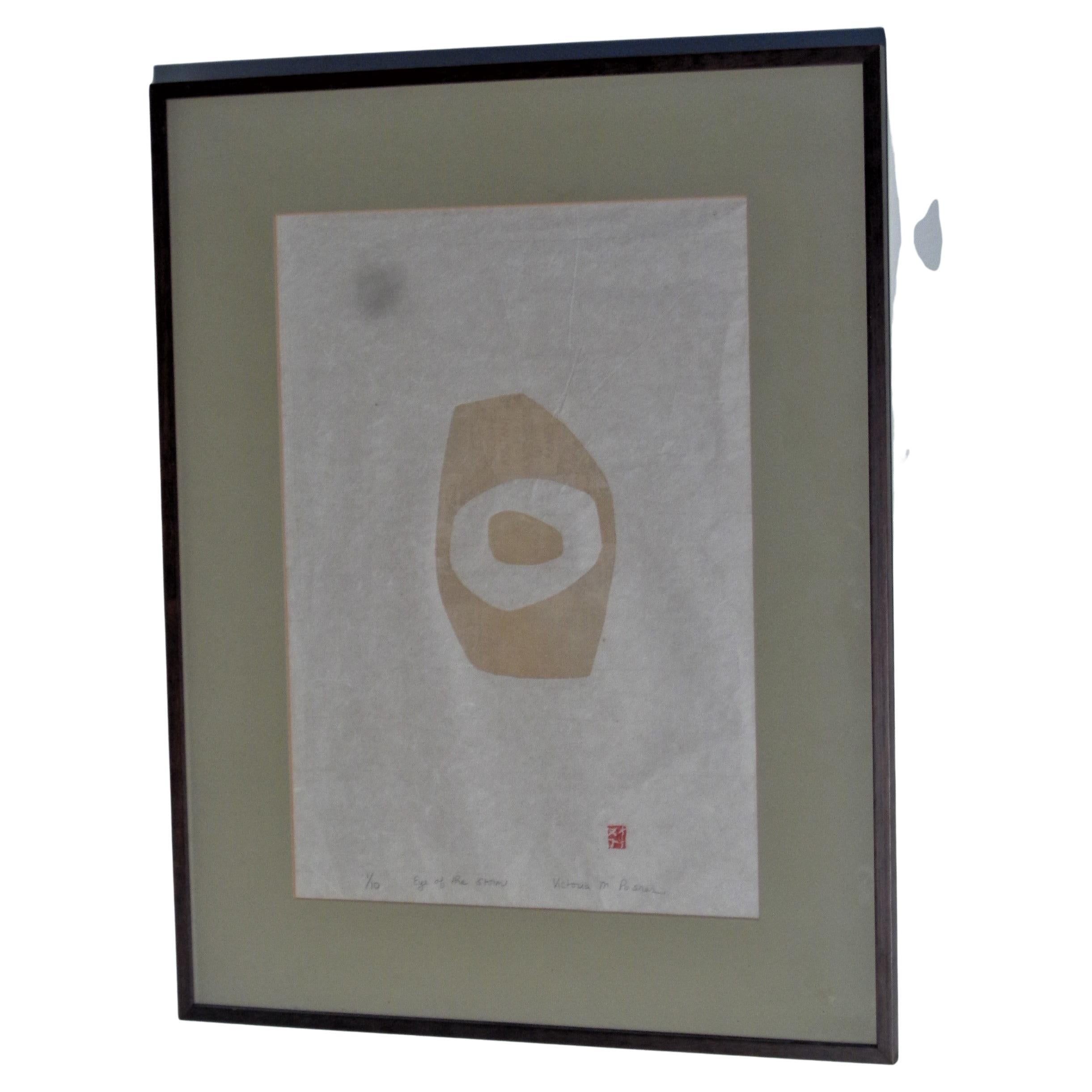 Group of  Three Japanese Modernist Inspired Screen Prints, Circa 1970-1980 3