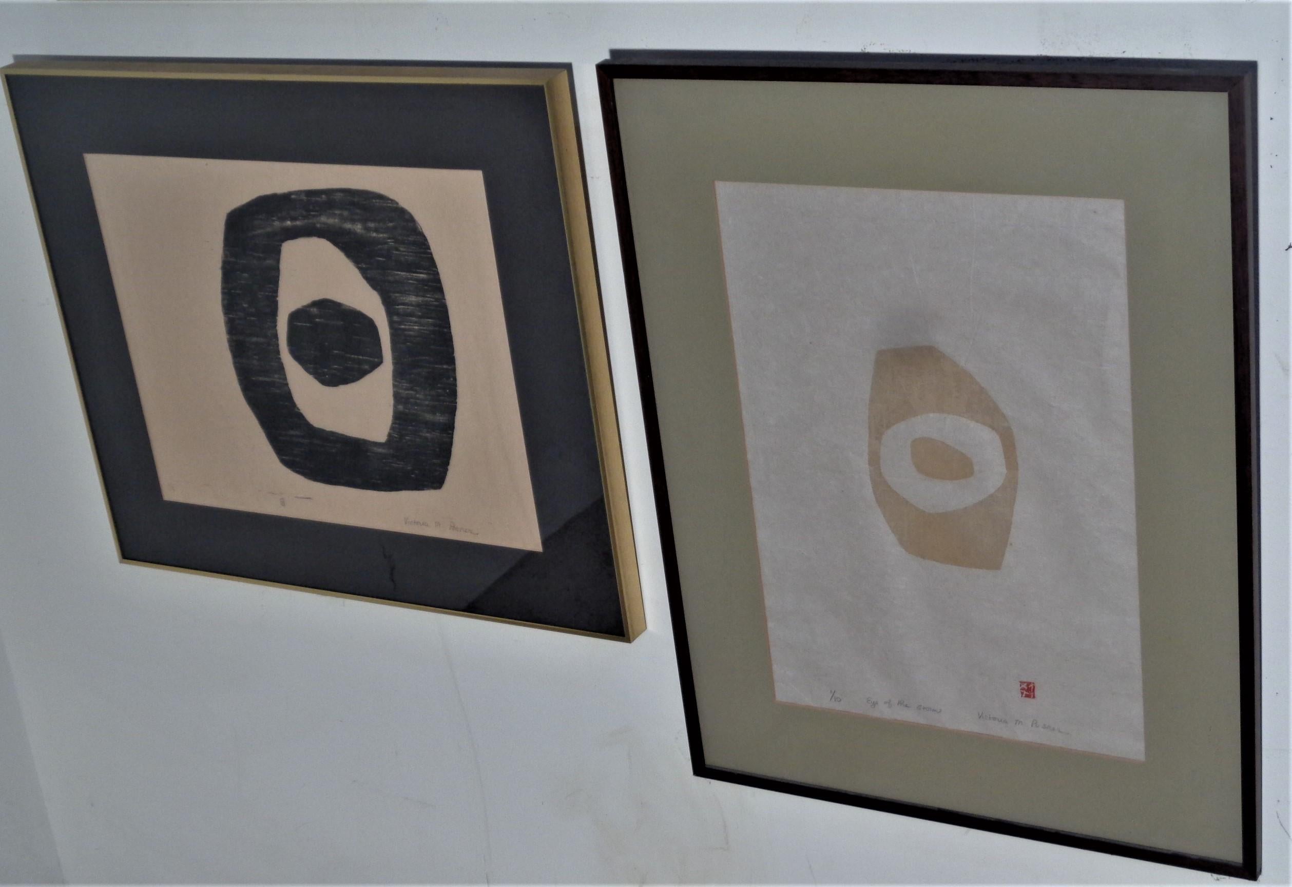 Group of  Three Japanese Modernist Inspired Screen Prints, Circa 1970-1980 10