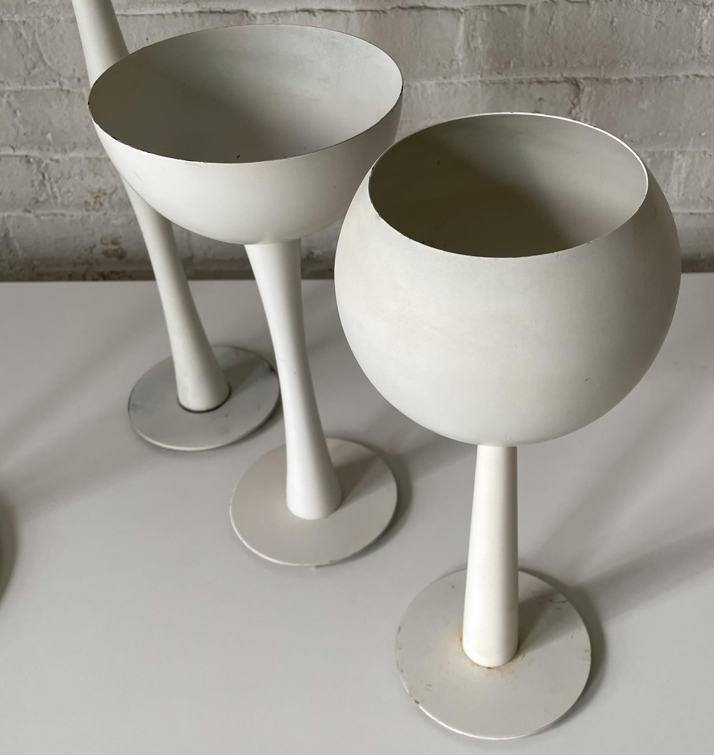 Group of Four Laverne Planters  In Good Condition For Sale In New York, NY