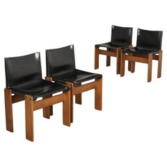 Group of four 'Monk' Chairs by Afra and Tobia Scarpa for Molteni 80s