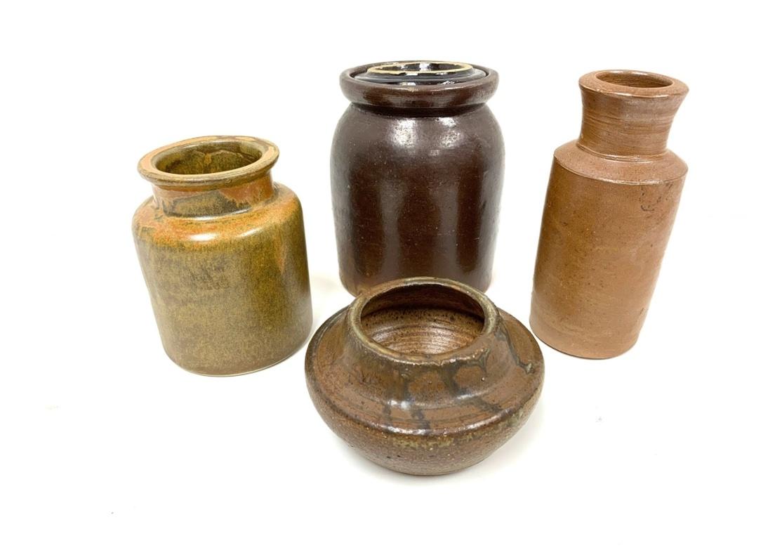 Group of Four Pottery Vessels For Sale 12