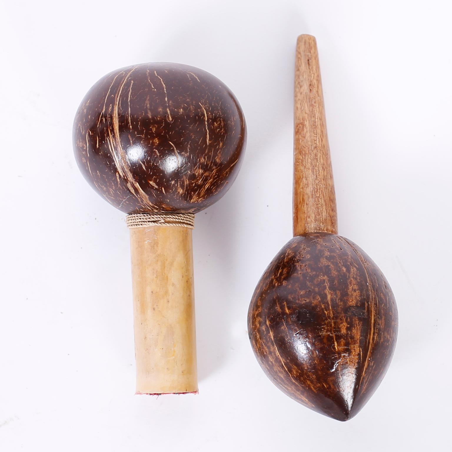 Group of Four Vintage Maracas, Priced Per Pair In Good Condition In Palm Beach, FL