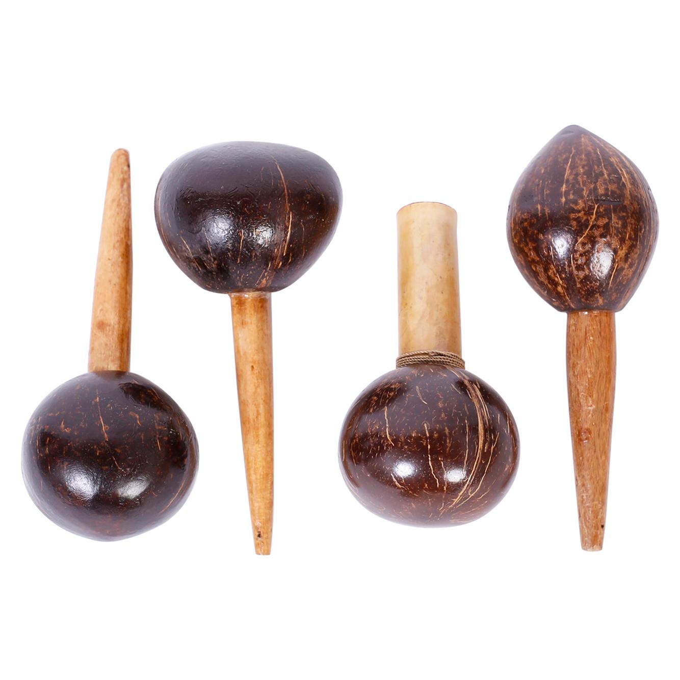 Group of Four Vintage Maracas, Priced Per Pair