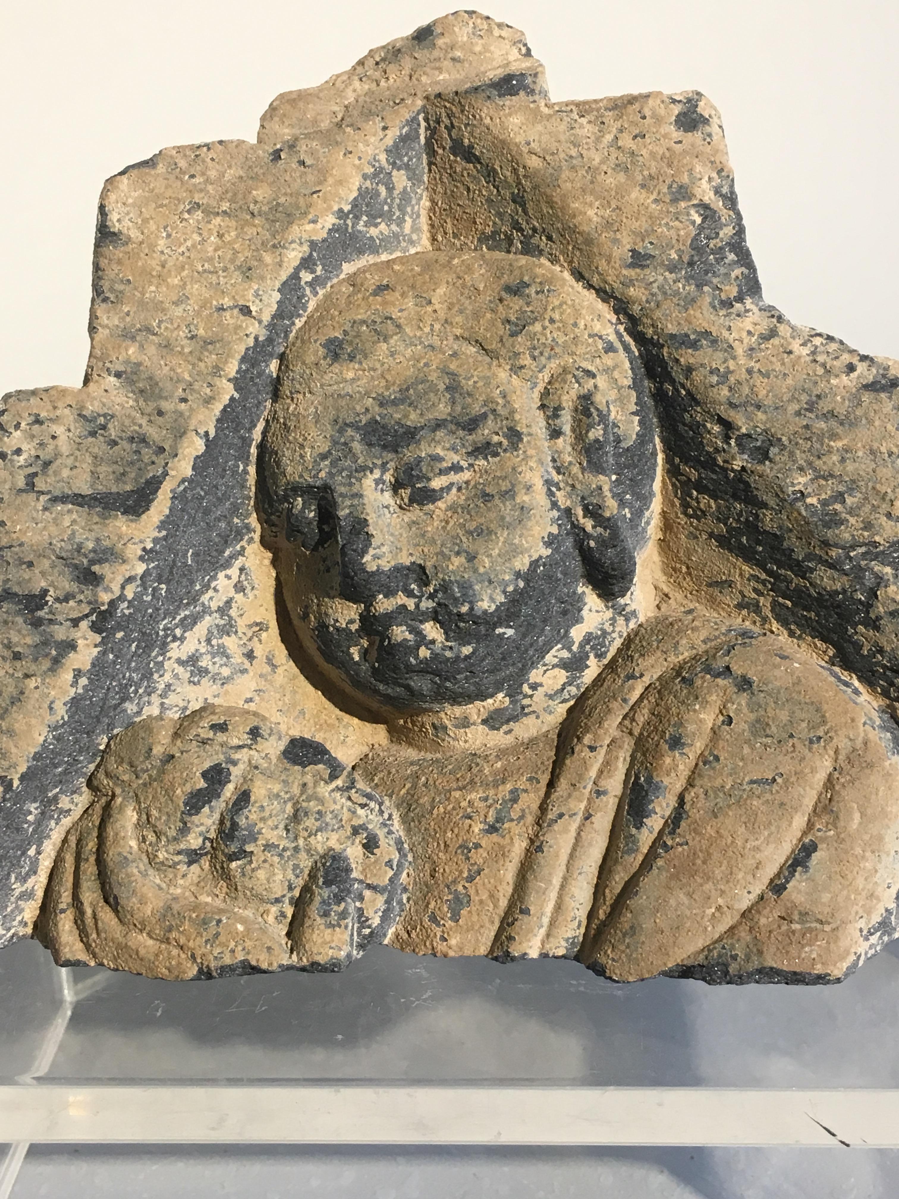 Pakistani Group of Gandharan Carved Schist Sculptural Fragments, 3rd-5th Century