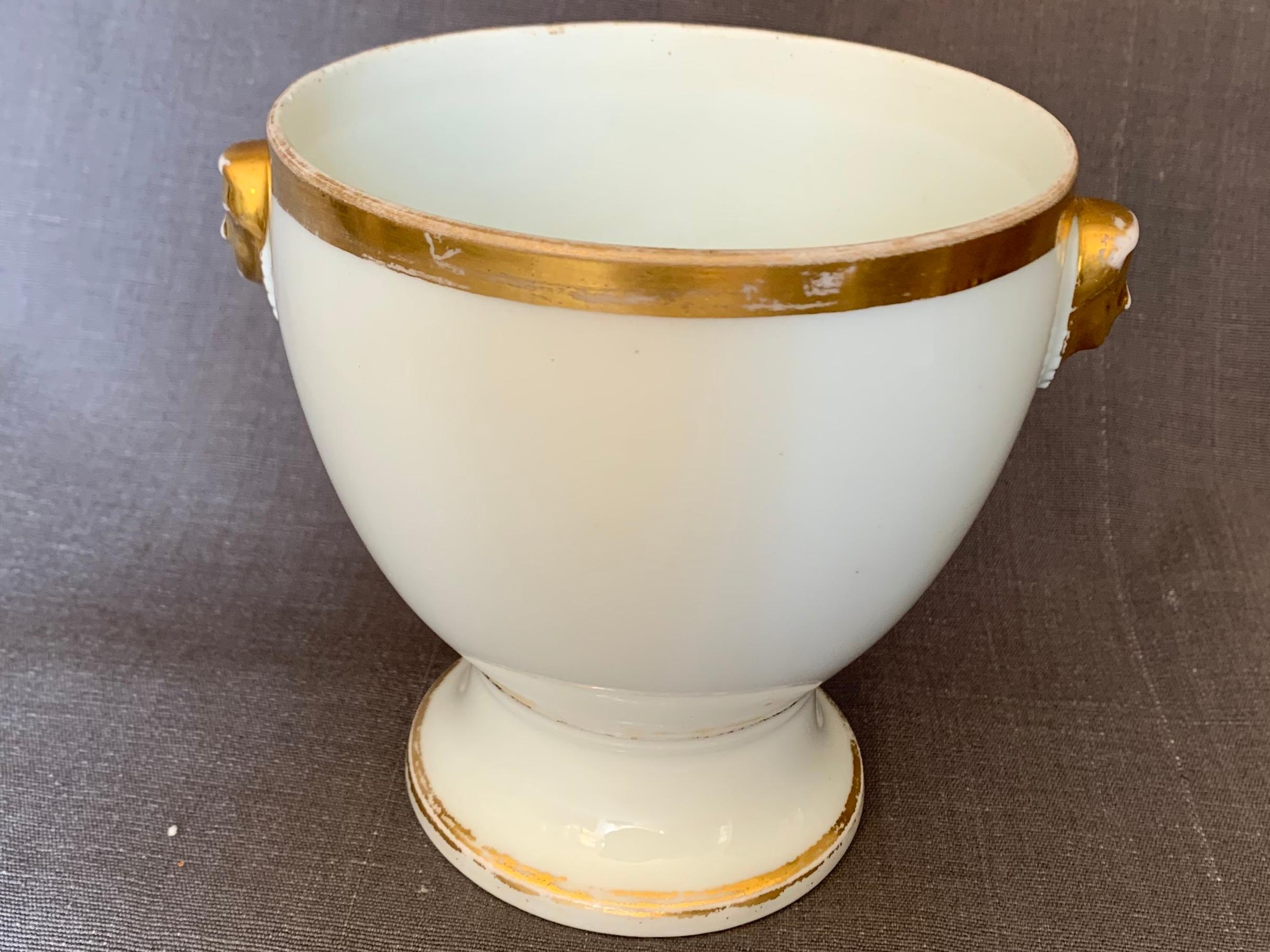 Group of Gilt White Paris Porcelain For Sale 4