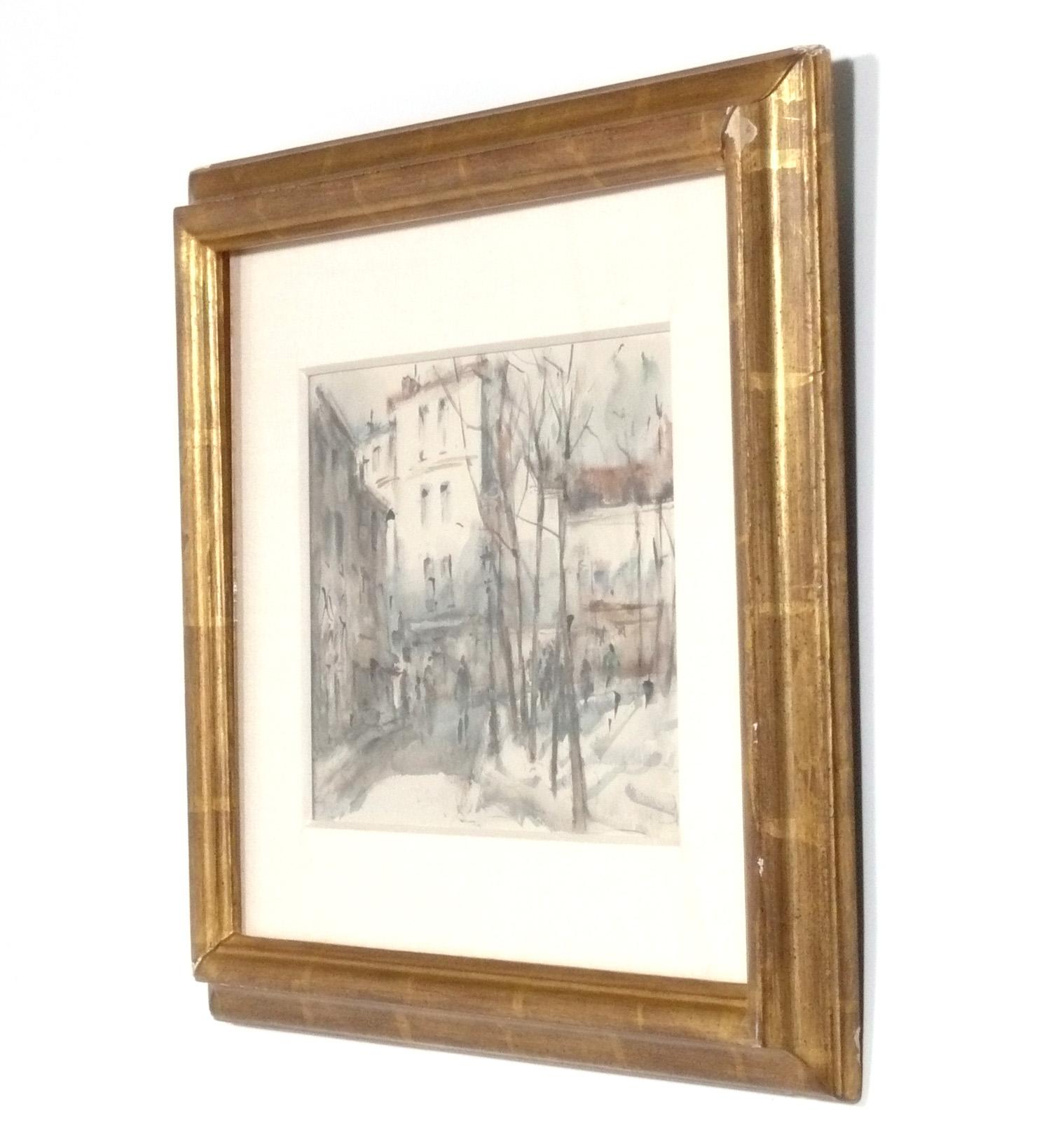 Group of Landscapes by Georges Rouault in 22 Karat Gilt Lowy Frames For Sale 4