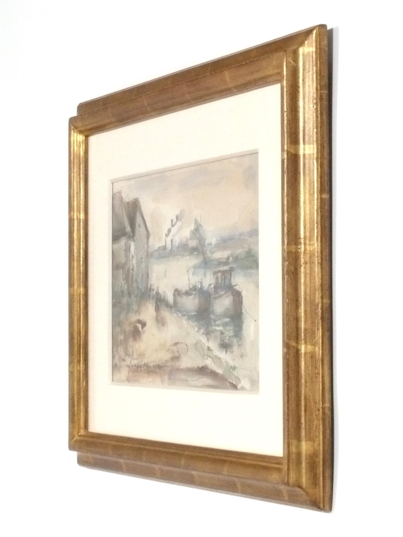 Group of Landscapes by Georges Rouault in 22 Karat Gilt Lowy Frames For Sale 2