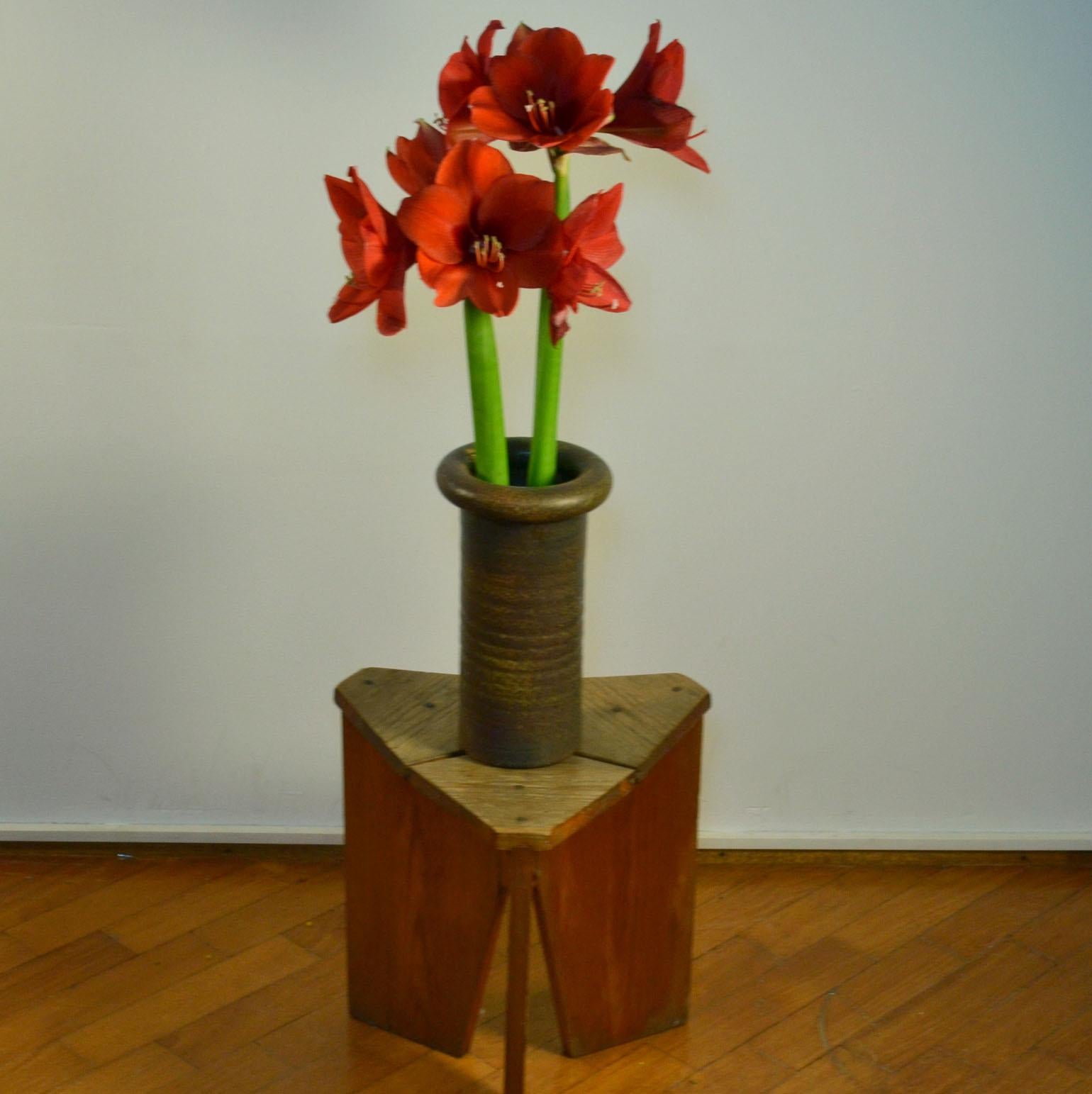 Mid-20th Century Group of Mid Century Ceramic Studio Vases in Earth Tones