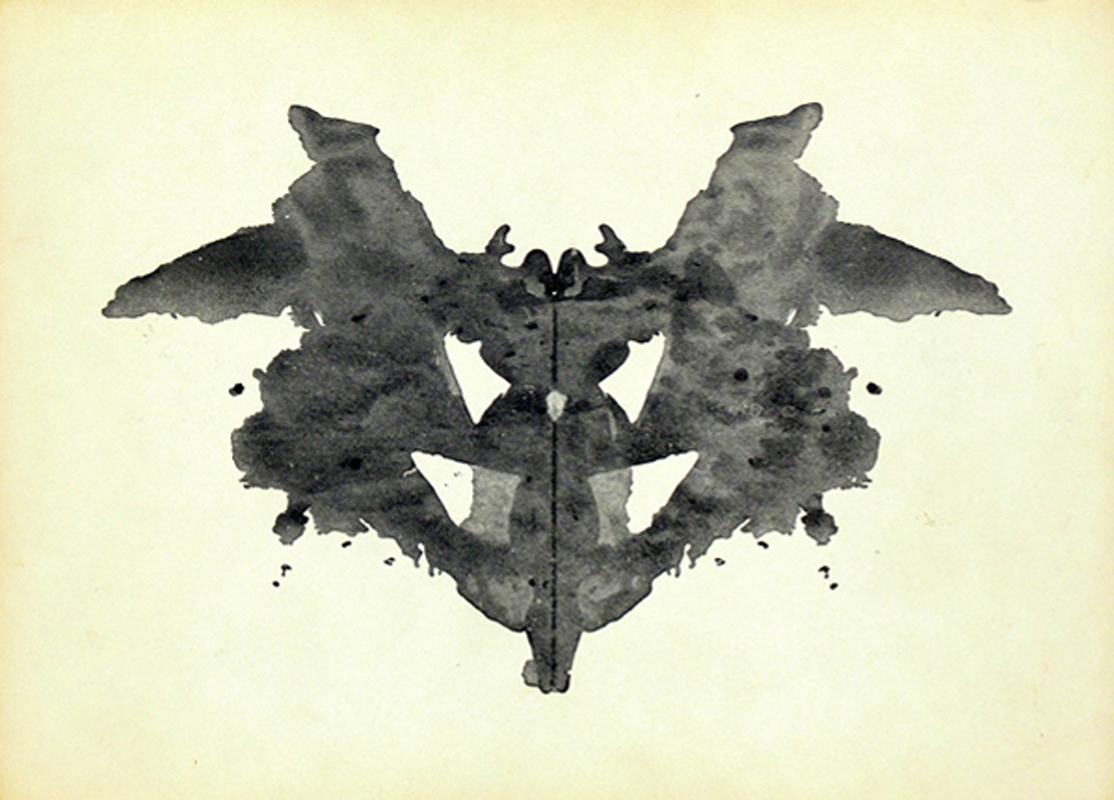 Mid-Century Modern Group of Original Abstract Rorschach Inkblot Test Prints