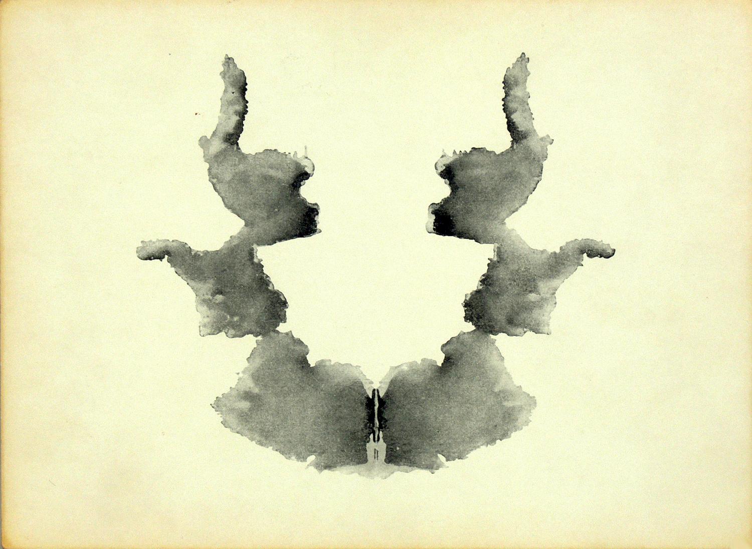 Wood Group of Original Abstract Rorschach Inkblot Test Prints