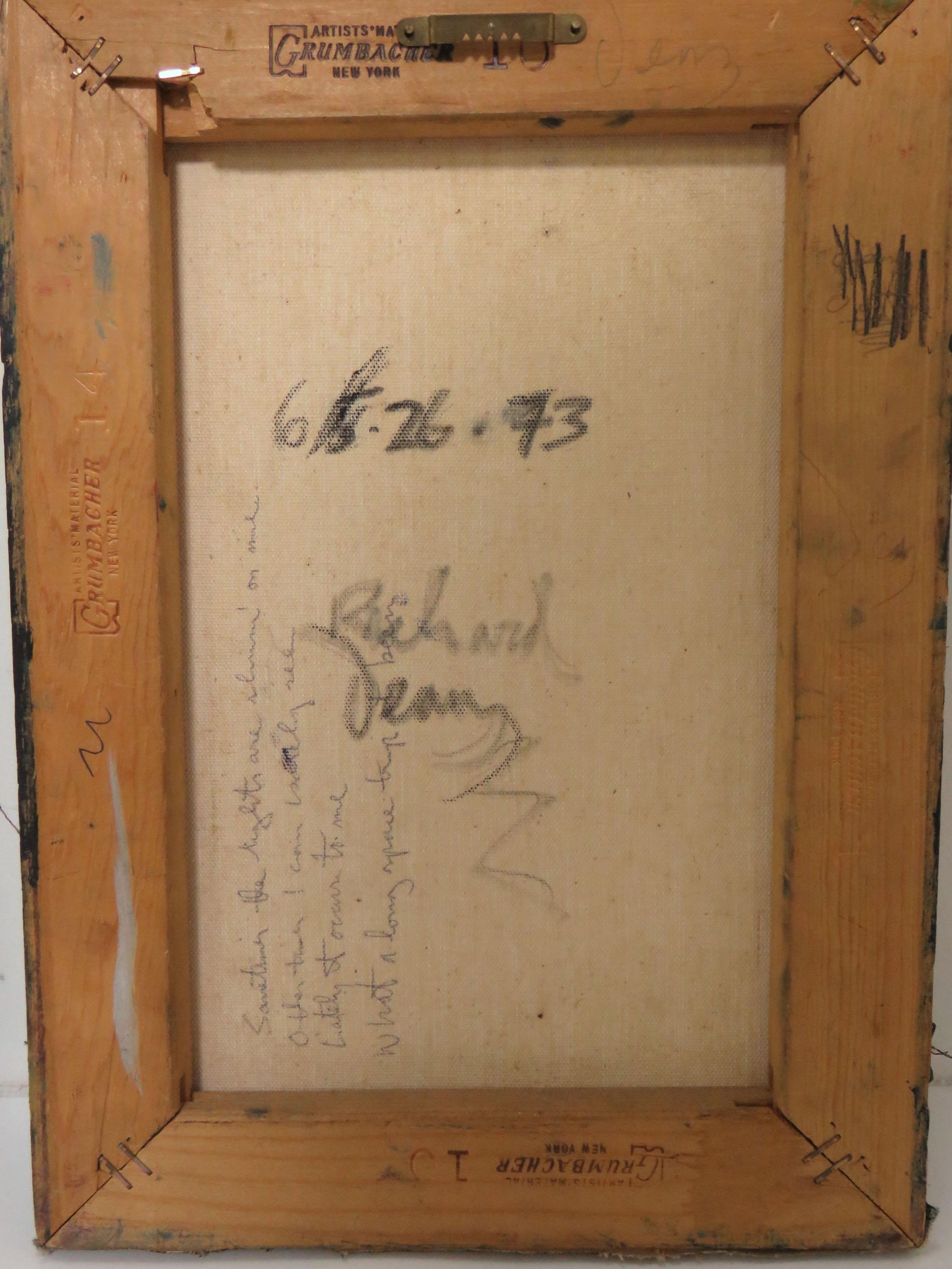 Group of Original Pop Era Portrait Paintings Dated 1973 Signed Richard Dean 5