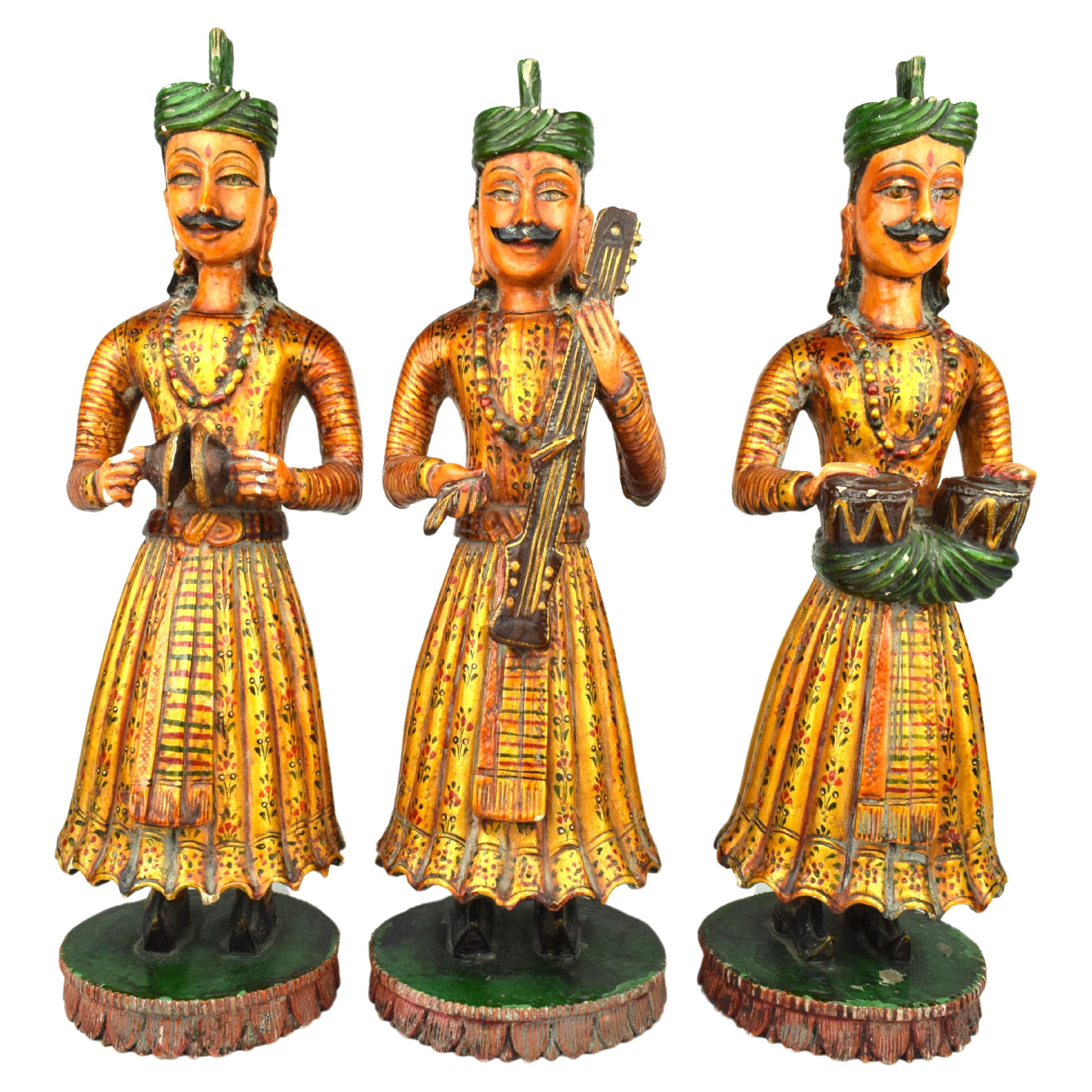 Group of Rajasthani Musicians, 19th Century  For Sale