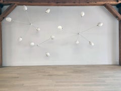 Serge Mouille - 2  5-Arm and 4  3-Arm Spider Sconces in White - IN STOCK!