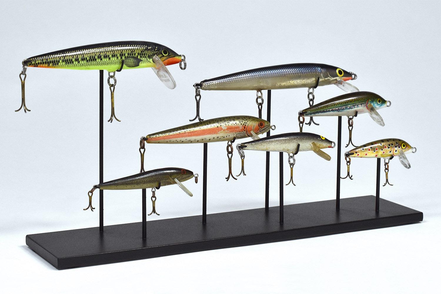 American Group of Seven Freshwater Fishing Lures Collected from Lake Tahoe California