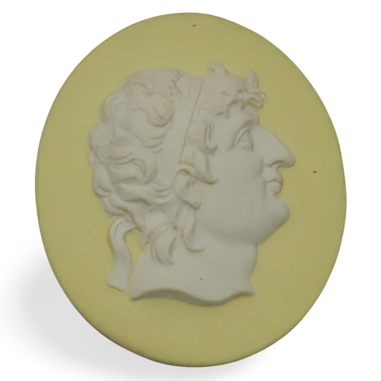 Neoclassical Revival Group of seven portrait medallions, Wedgwood, circa 1780 For Sale
