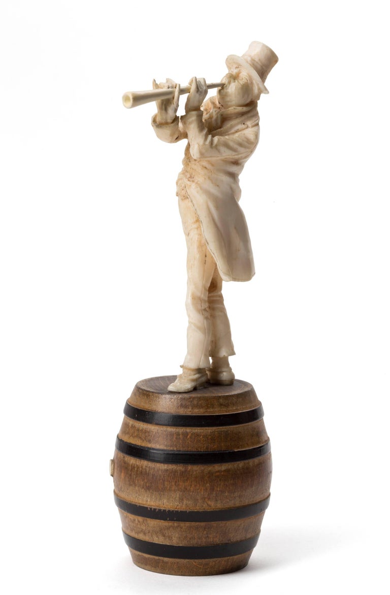 Group of Six 19th Century German HandCarved Ivory Musicians at 1stDibs