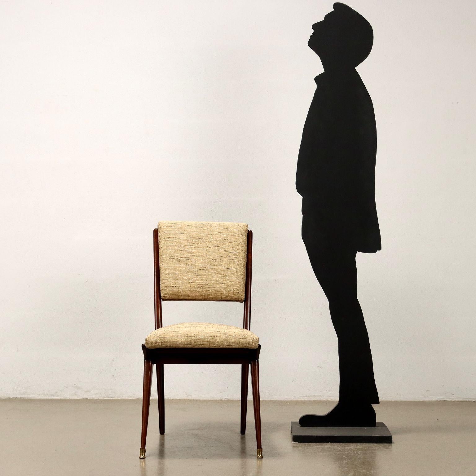 Mid-Century Modern Groupe de six chaises restaurées des années 50 en vente