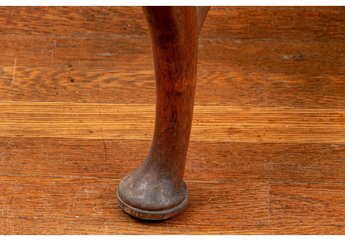 Group Of Six Antique Queen Anne Style Burl Dining Chairs For Restoration For Sale 14