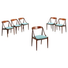 Group of Six Chairs Uldum Furniture Factory 16 Teak Denmark 