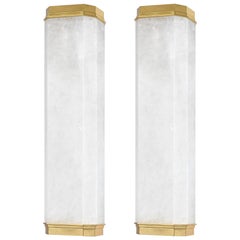 Group of Six HNP Rock Crystal Sconces by Phoenix