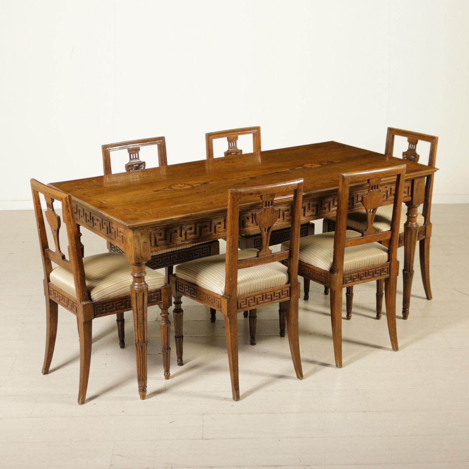 Group of Six Neoclassical Chairs 7