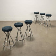 Group of six Stools 60s-70s